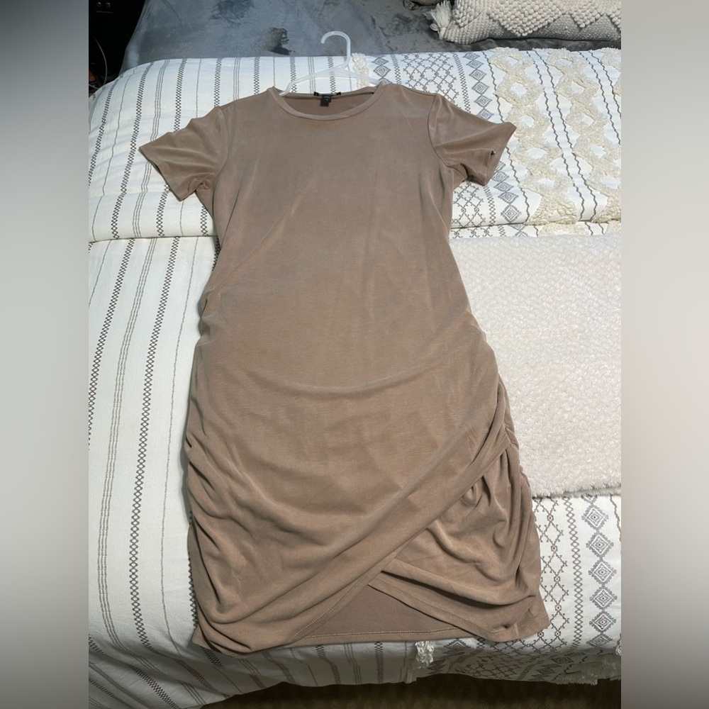Express ruched T-shirt dress